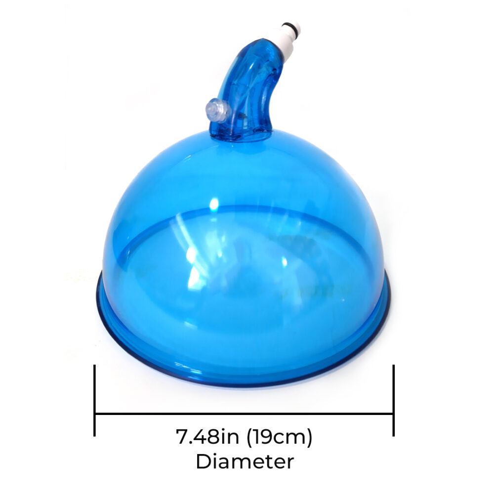XXL 180ML Extra-Large Breast Enhance Butt Lifting Cups For Vacuum Therapy  Blue
